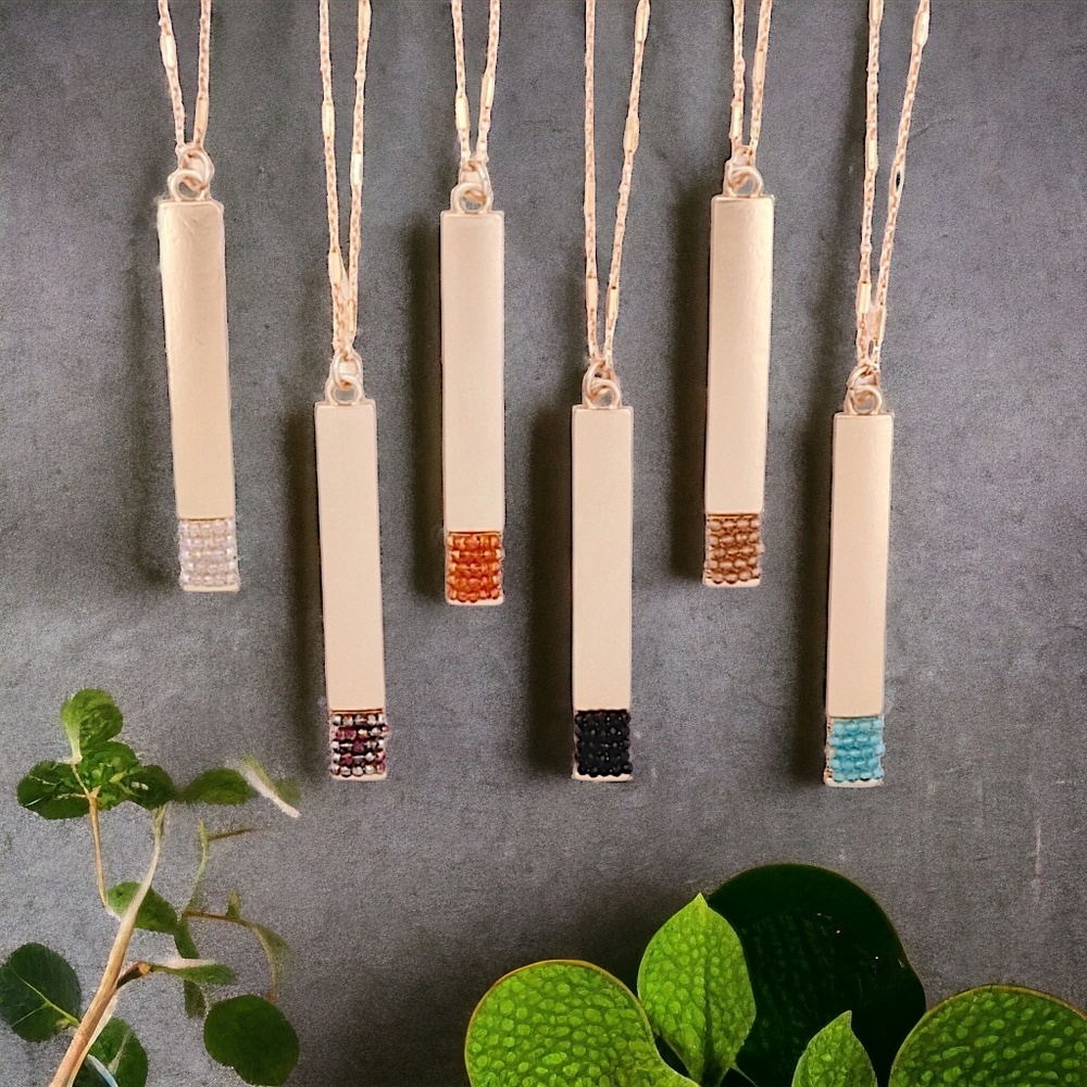 46866 Beaded Bar Necklace